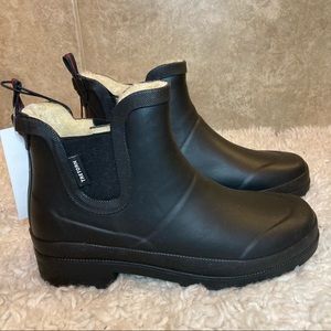 Tretorn Lina Faux Fur Lined Chelsea Rubber Boots Womens size 8